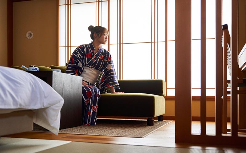 Clean Japanese and Western-style Rooms